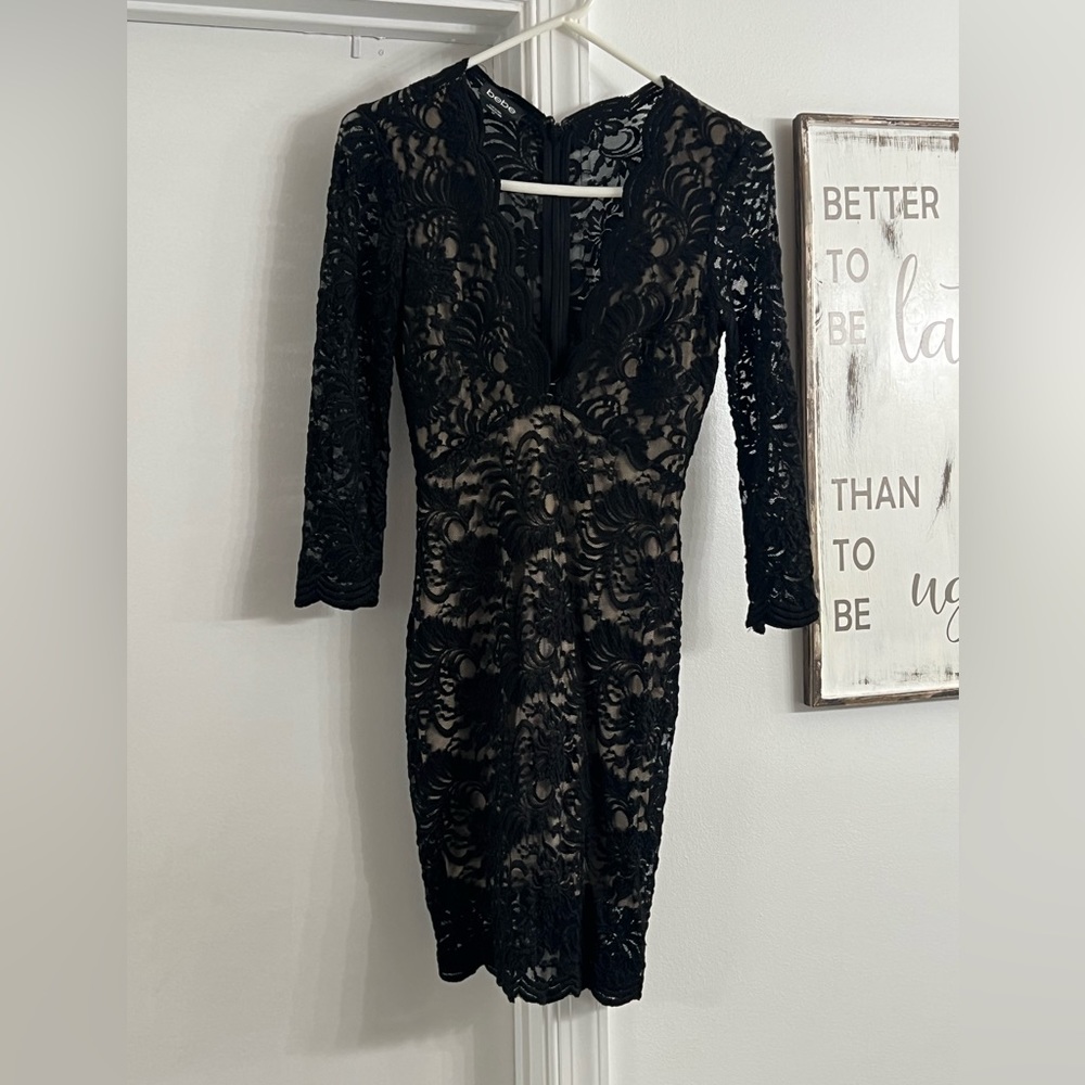 Bebe s/p black dress